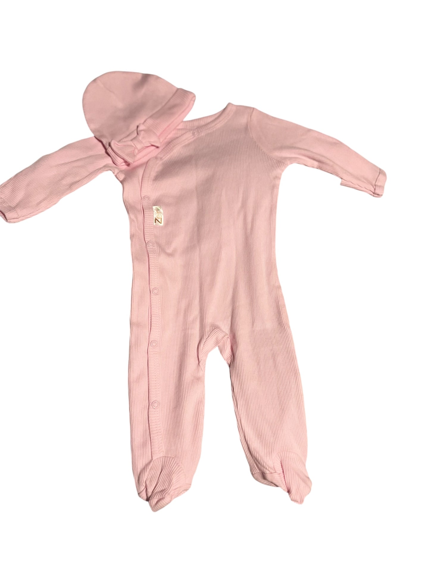 Baby Girl Babygro & Hat Set